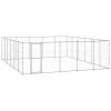 Outdoor Dog Kennel Galvanized Steel 390.7 ftÂ²