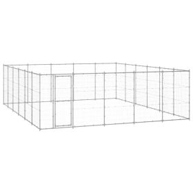 Outdoor Dog Kennel Galvanized Steel 390.7 ftÂ²