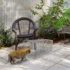 Humane Cat Trap Cage Catch Release Live Animal Rodent Cage Collapsible Galvanized Wire for Raccoons Beavers Groundhogs Foxes Armadillos