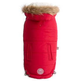 GF Pet Reversible Chalet Jacket (Color: Red, size: XS)
