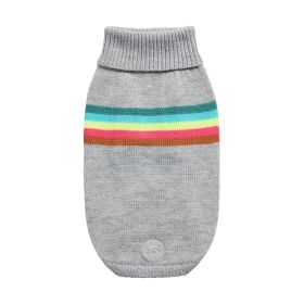GF Pet Retro Sweater (Color: Grey Mix, size: 2XS)