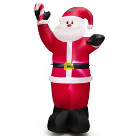Christmas Decorations And Party Christmas Decor Inflatable W/ LED Lights (Color: Red & White)