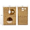 Rattan Cat Litter,Cat Bed with Rattan Ball and Cushion