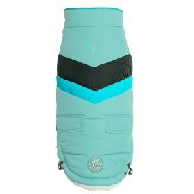 GF Pet Alpine Puffer (Color: Light Aqua, size: 4XL)